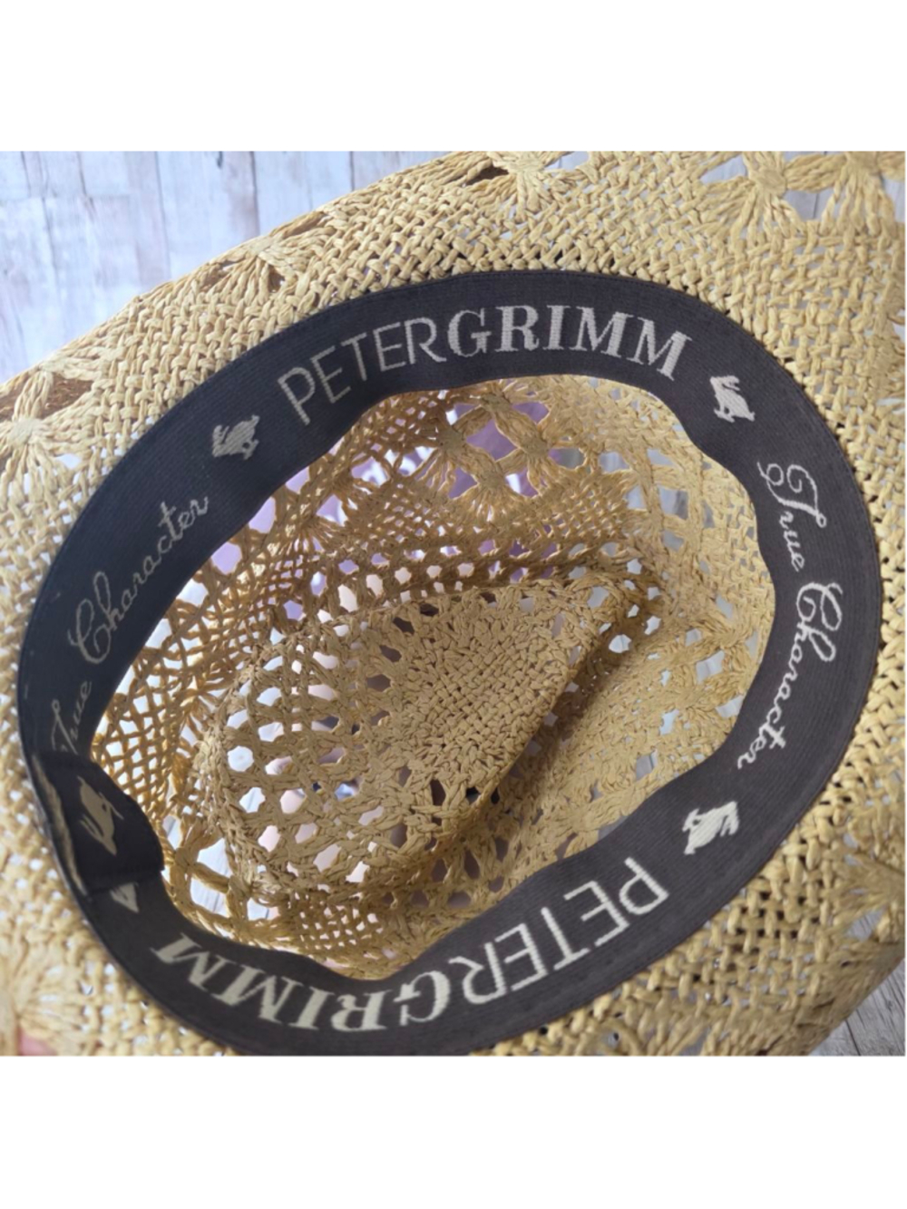 Peter Grimm Beige Straw Cowboy Hat NWOT - Picture 6 of 9